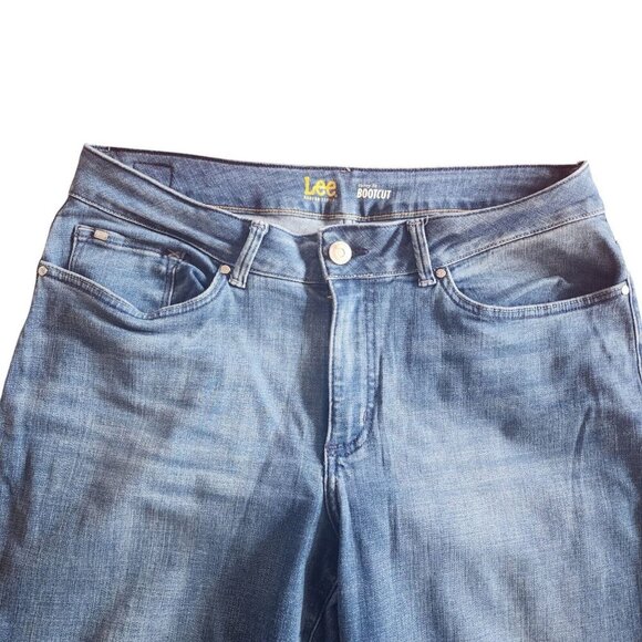 Lee Modern Series Curvy Fit Bootcut Jeans Blue 3406846 Women's Size 14 Short - Picture 3 of 6
